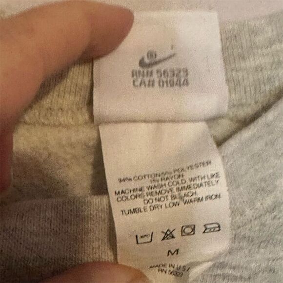 Nike Air Vintage 80s/90s Men's Gray Crew Neck Sweatshirt M Long Sleeve - Picture 5 of 8